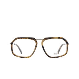 Lunettes de vue Zegna EZ5271 056 havana / striped / shiny gunmetal