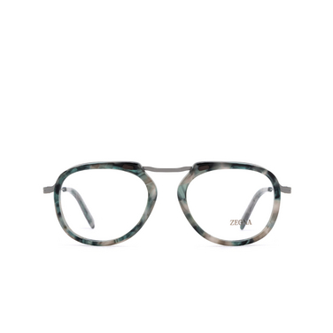 Zegna EZ5272 Eyeglasses 052 coloured havana / shiny gunmetal - front view