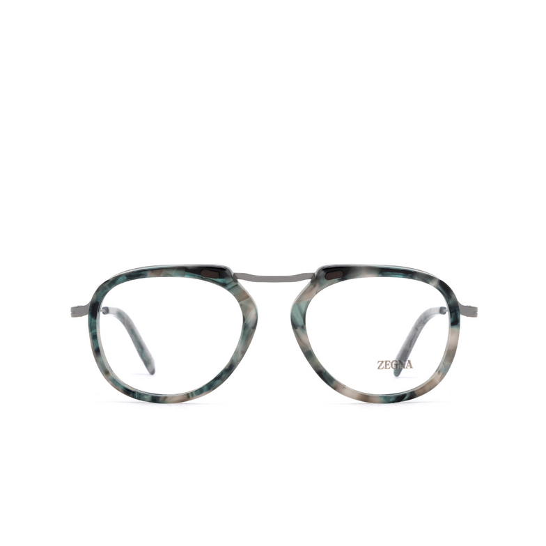 Zegna EZ5272 Eyeglasses 052 coloured havana / shiny gunmetal - 1/3