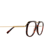 Zegna EZ5272 Eyeglasses 054 red havana / shiny pale gold - product thumbnail 3/3