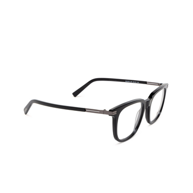 Gafas graduadas Zegna EZ5273 001 shiny black / shiny black - Vista tres cuartos