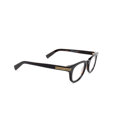 Gafas graduadas Zegna EZ5279 005 black / havana - Vista tres cuartos