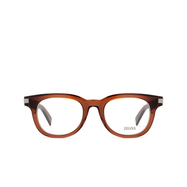 Gafas graduadas Zegna EZ5279 045 shiny light brown - Vista delantera