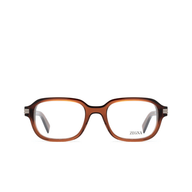 Occhiali da vista Zegna EZ5280 045 shiny light brown - frontale