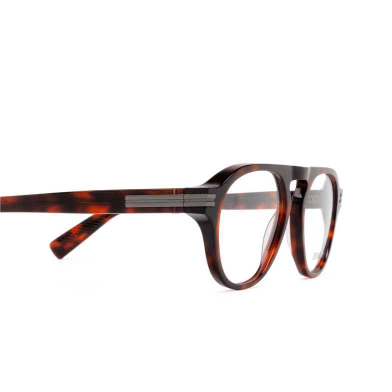 Zegna EZ5281 Eyeglasses 054 red havana - 3/3