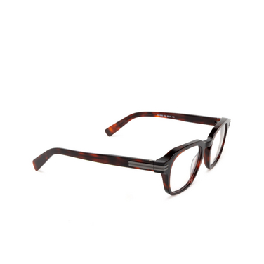 Zegna EZ5282 Eyeglasses 054 red havana - three-quarters view