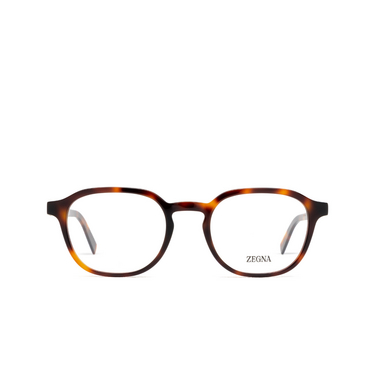 Lunettes de vue Zegna EZ5284 052 dark havana - Vue de face