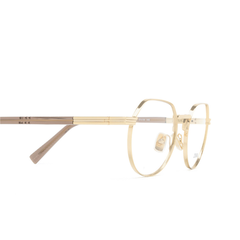 Lunettes de vue Zegna EZ5286 032 shiny pale gold - 3/3