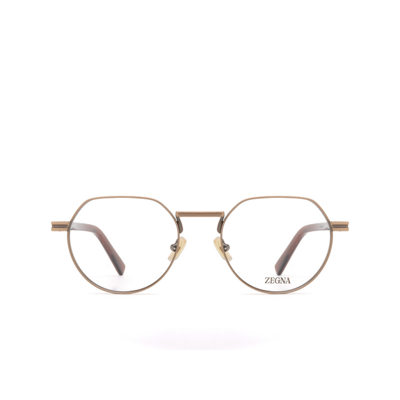 Lunettes de vue Zegna EZ5286 038 shiny antiqued light bronze - 1/3