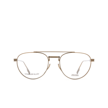 Lunettes de vue Zegna EZ5287 035 matte light bronze - Vue de face