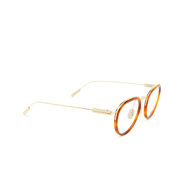 Gafas graduadas Zegna EZ5289 053 blonde havana - Vista tres cuartos