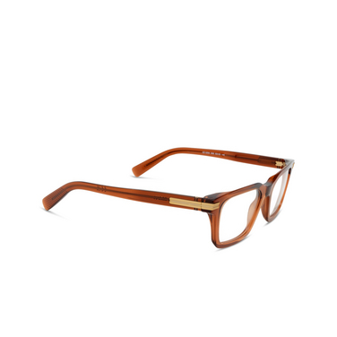 Zegna EZ5294 Korrektionsbrillen 048 shiny dark brown - Dreiviertelansicht