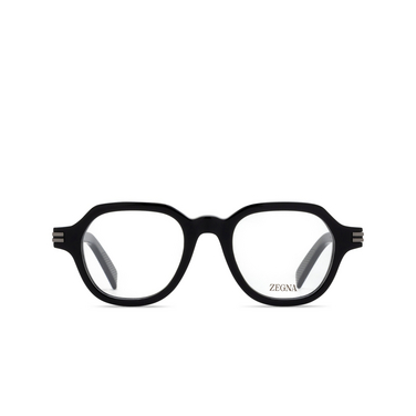 Lunettes de vue Zegna EZ5295 001 shiny black - Vue de face