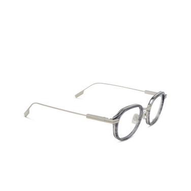 Occhiali da vista Zegna EZ5296 020 shiny grey - tre quarti