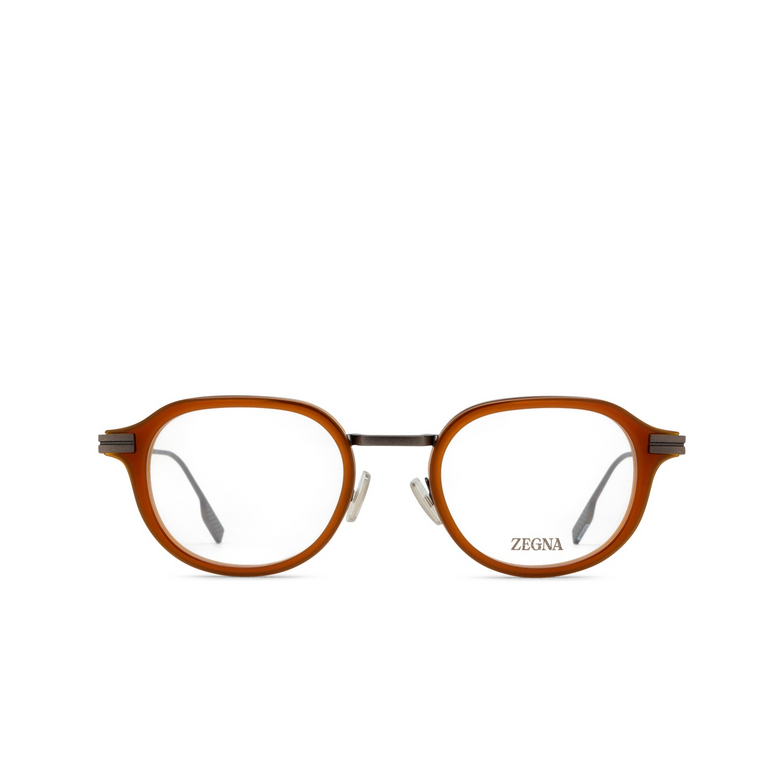 Occhiali da vista Zegna EZ5296 045 shiny light brown - 1/3