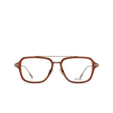 Zegna EZ5297 Eyeglasses 045 shiny light brown - front view