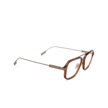 Gafas graduadas Zegna EZ5297 045 shiny light brown - Vista tres cuartos