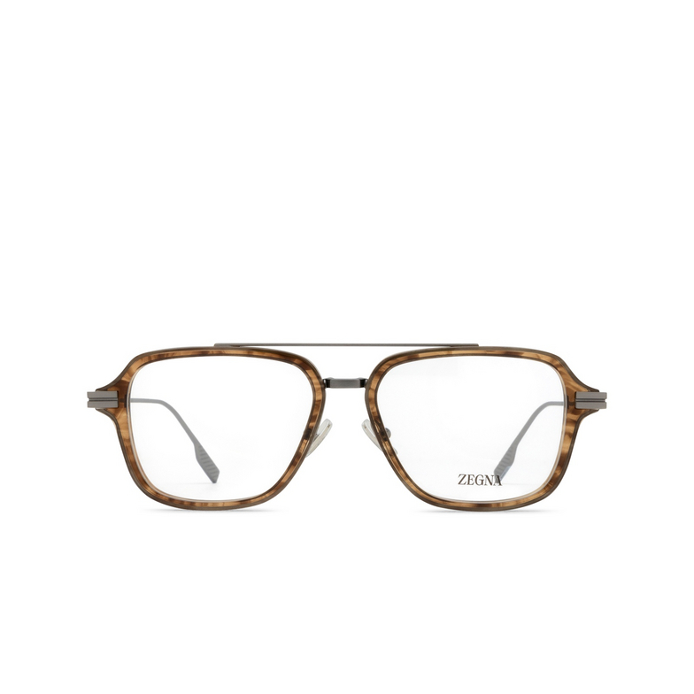 Zegna EZ5297 Eyeglasses 050 light brown / striped - 1/3