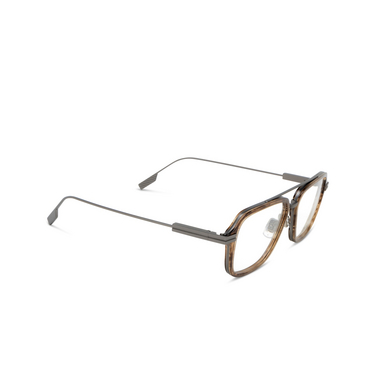 Occhiali da vista Zegna EZ5297 050 light brown / striped - tre quarti