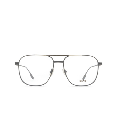 Gafas graduadas Zegna EZ5300 009 matte gunmetal - Vista delantera