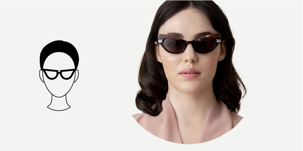 Cat-Eye-Sonnenbrillen für ovale Gesichter