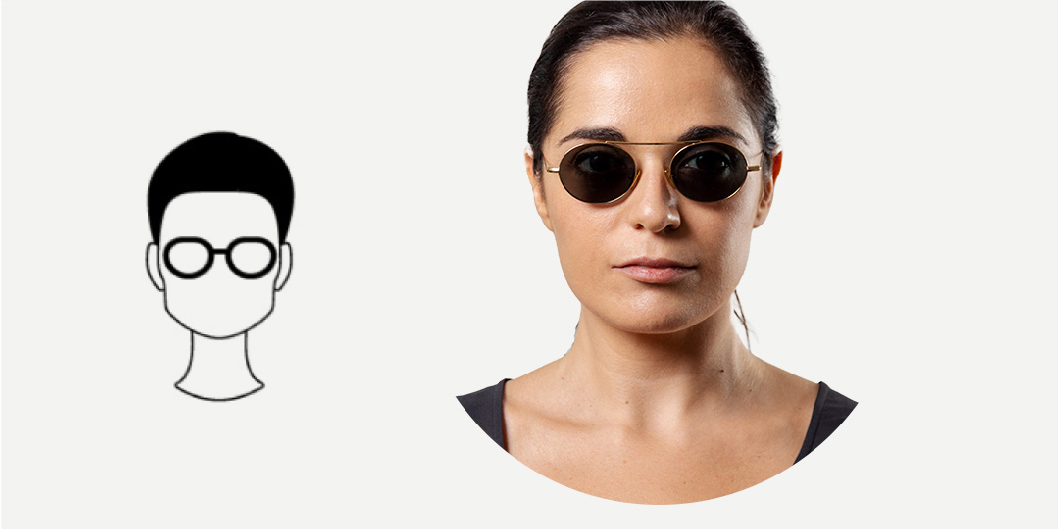 Ovale Sonnenbrillen für quadratische Gesichter