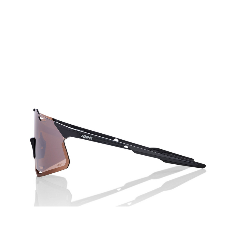 Gafas de sol 100% HYPERCRAFT GLOSS BLACK / HIPER SILVER MIRROR LENS - 3/3