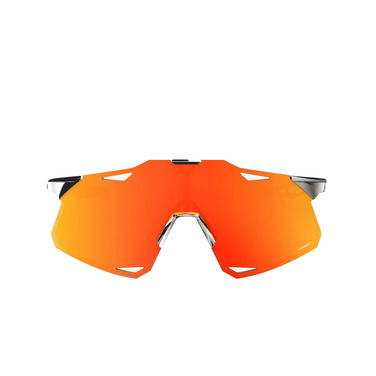 Gafas de sol 100% HYPERCRAFT MATTE BLACK / HIPER RED MULTILAYER MIRROR LENS - Vista delantera