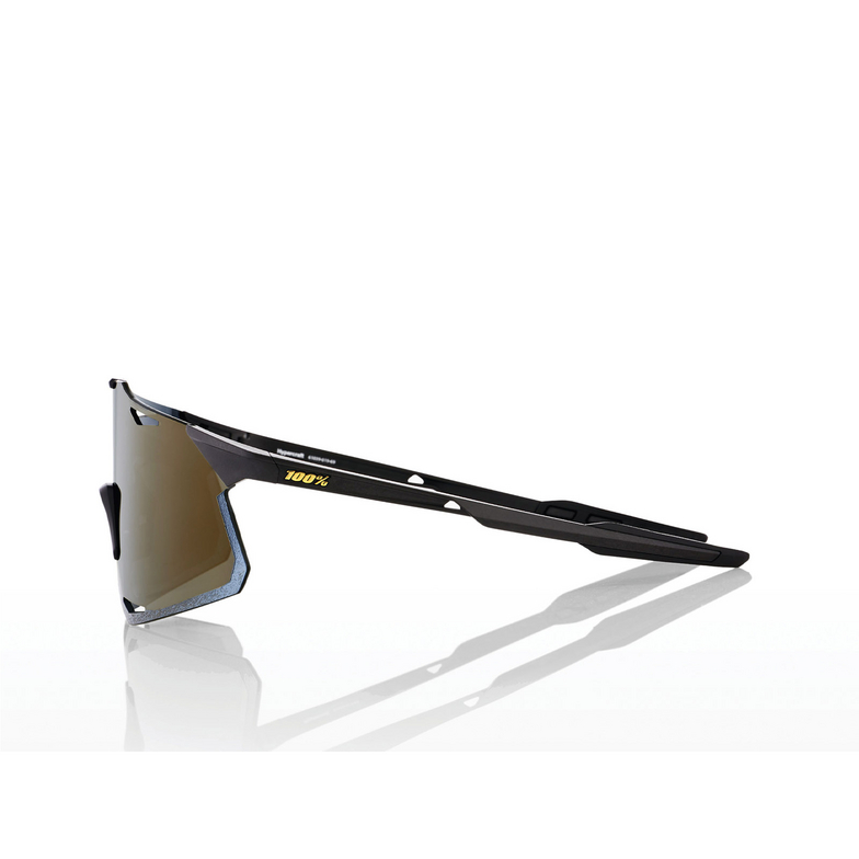 Gafas de sol 100% HYPERCRAFT MATTE BLACK / SOFT GOLD MIRROR LENS - 3/3