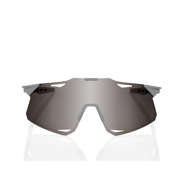 Gafas de sol 100% HYPERCRAFT MATTE STONE GREY / HIPER SILVER MIRROR LENS - Vista delantera