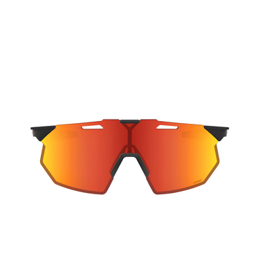 Gafas de sol 100% HYPERCRAFT SQ SOFT TACT BLACK / HIPER RED MULTILAYER MIRROR LENS - Vista delantera