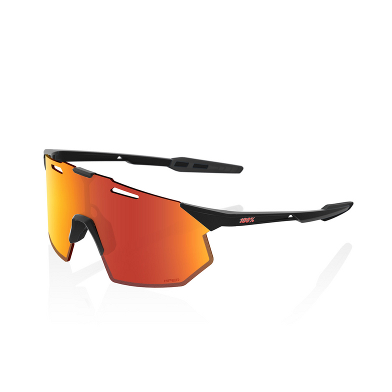 Gafas de sol 100% HYPERCRAFT SQ SOFT TACT BLACK / HIPER RED MULTILAYER MIRROR LENS - 2/3