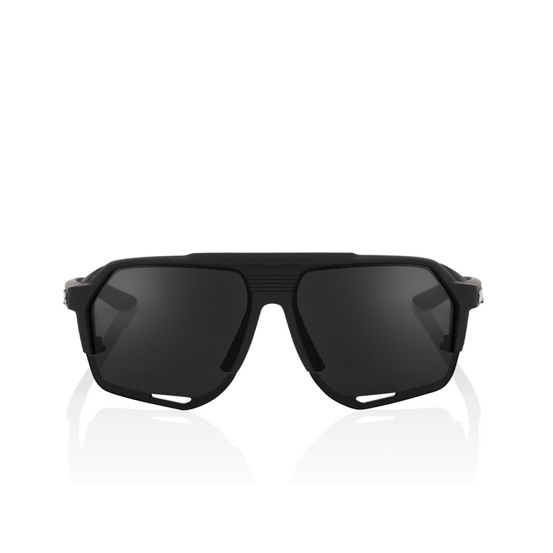 100% NORVIK Sunglasses MATTE BLACK / GREY PEAKPOLAR LENS - 1/3