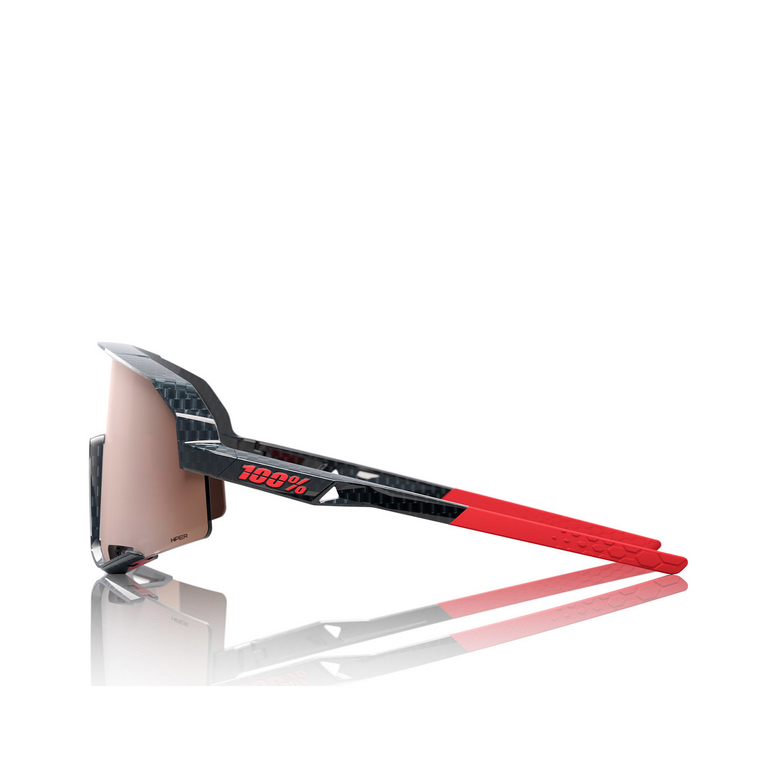 Gafas de sol 100% SLENDALE GLOSS CARBON FIBER / HIPER CRIMSON SILVER MIRROR - 3/3