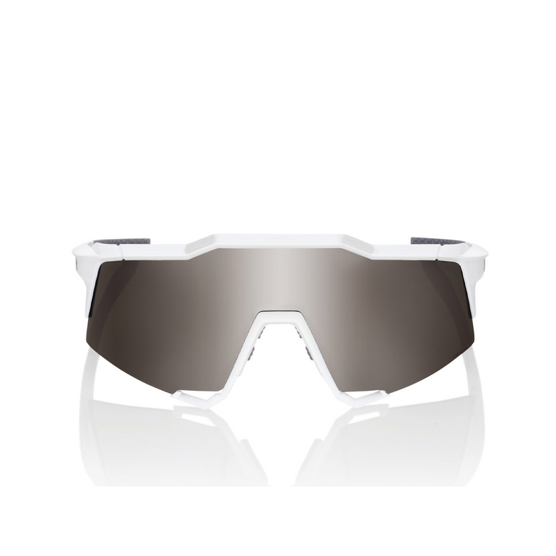 Gafas de sol 100% SPEEDCRAFT MATTE WHITE / HIPER SILVER MIRROR LENS - 1/3