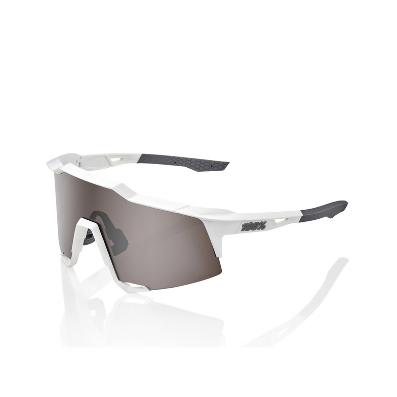 Gafas de sol 100% SPEEDCRAFT MATTE WHITE / HIPER SILVER MIRROR LENS - 2/3