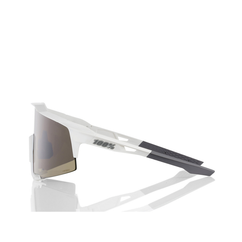 Gafas de sol 100% SPEEDCRAFT MATTE WHITE / HIPER SILVER MIRROR LENS - 3/3