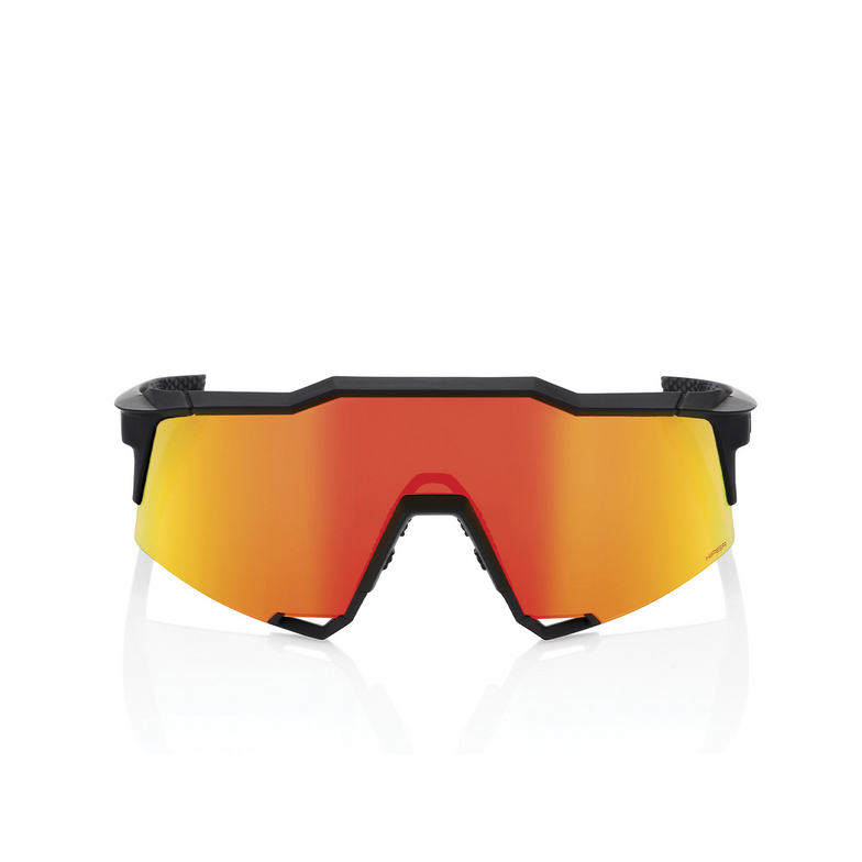Gafas de sol 100% SPEEDCRAFT SOFT TACT BLACK / HIPER RED MULTILAYER MIRROR LENS - 1/3