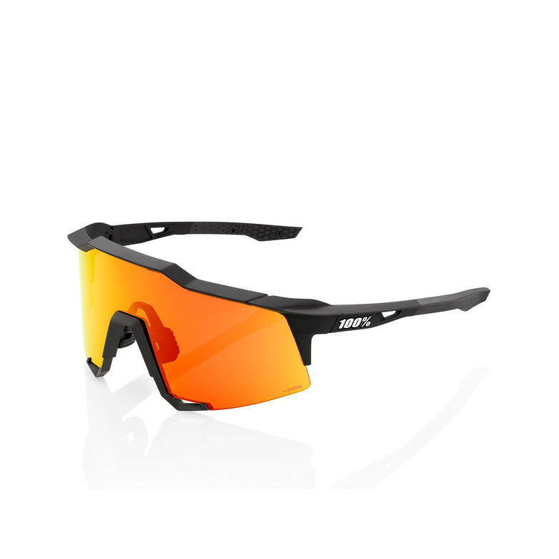 Gafas de sol 100% SPEEDCRAFT SOFT TACT BLACK / HIPER RED MULTILAYER MIRROR LENS - 2/3