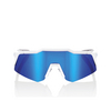 Gafas de sol 100% SPEEDCRAFT XS MATTE WHITE / BLUE MULTILAYER MIRROR LENS - Miniatura del producto 1/3