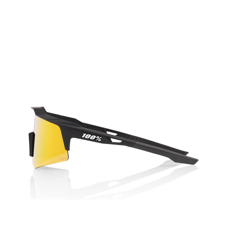 Gafas de sol 100% SPEEDCRAFT XS SOFT TACT BLACK / HIPER RED MULTILAYER MIRROR LENS - 3/3
