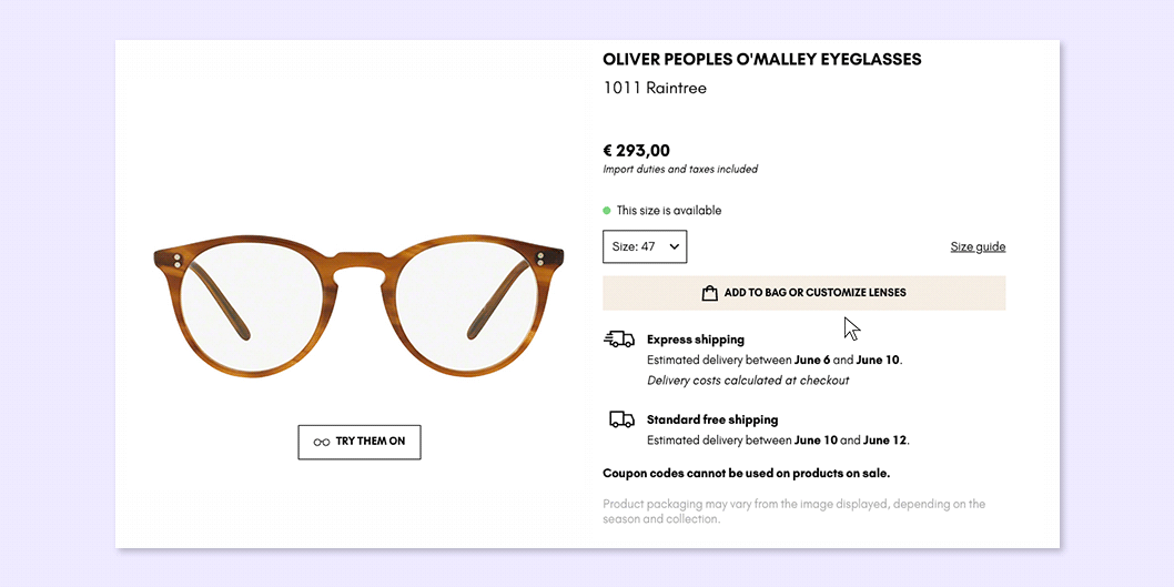 Pick the frame type for your online prescription glasses