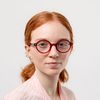Agaze GAKUDAI Eyeglasses C008 crystal red - product thumbnail 3/7