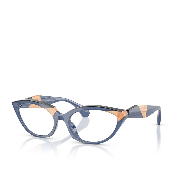 Alain Mikli A03529 Eyeglasses 005 opal blue / sand / black - 2/3