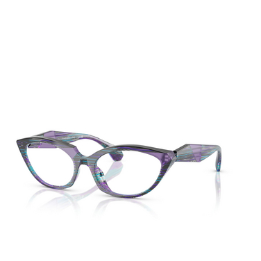 Gafas graduadas Alain Mikli A03529 007 cyberpunk / opal purple / black - Vista tres cuartos