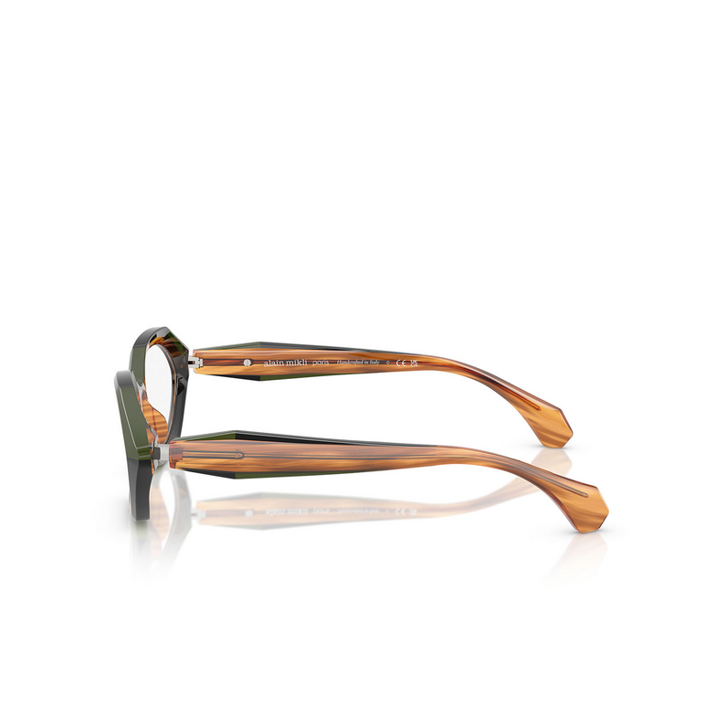 Lunettes de vue Alain Mikli A03530 006 striped havana / green / black - 3/3