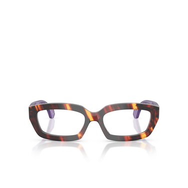 Gafas graduadas Alain Mikli A03536 003 striped havana brown yellow - Vista delantera