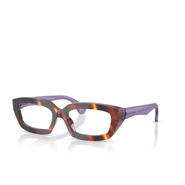 Gafas graduadas Alain Mikli A03536 003 striped havana brown yellow - Vista tres cuartos