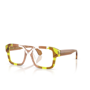 Gafas graduadas Alain Mikli A03538 003 pointille olive - Vista tres cuartos