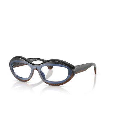 Gafas graduadas Alain Mikli A03539 002 point black / blue / point brown - Vista tres cuartos
